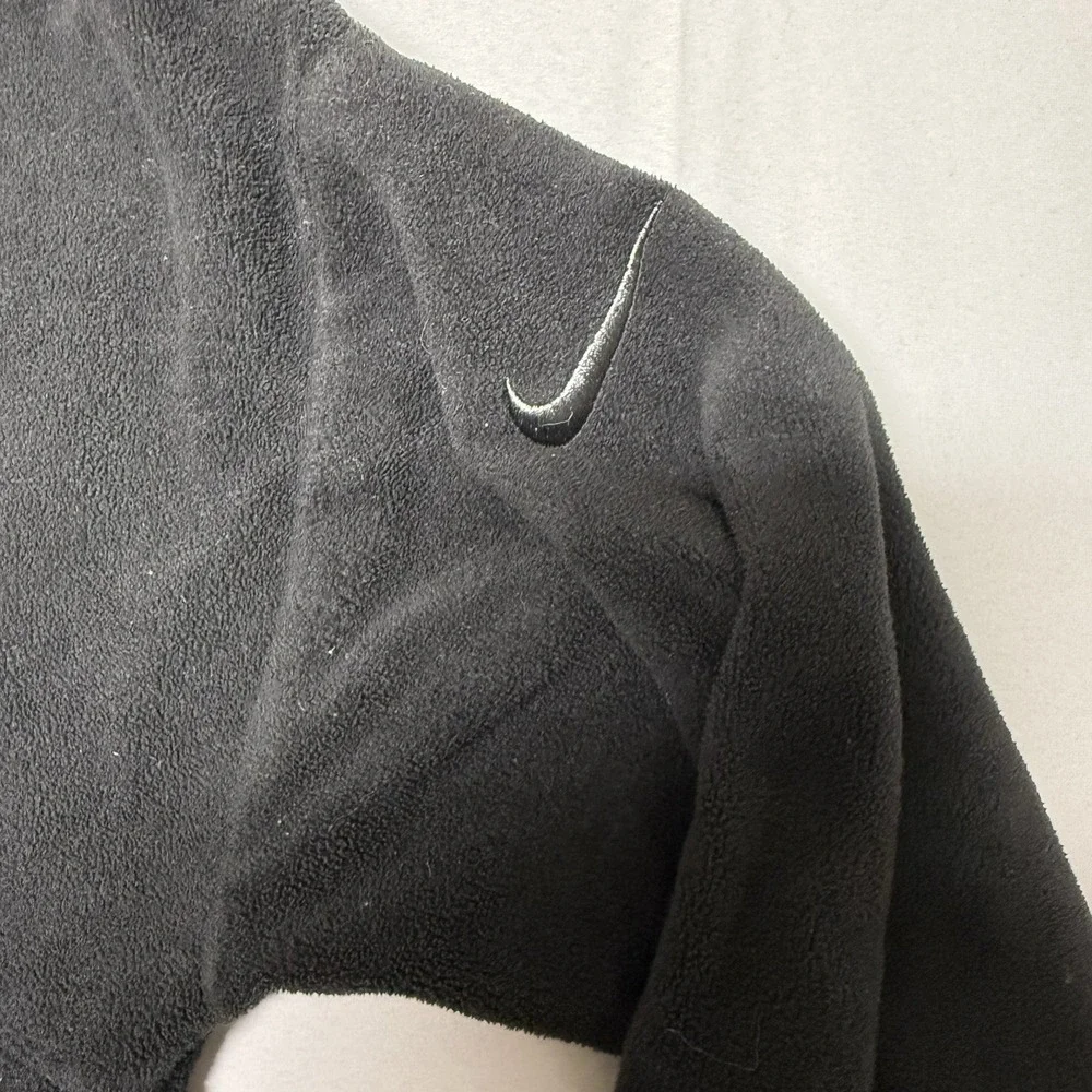 Nike Pullover Hoodie Fleece‎ Top Sweatshirt Therma Black Women's S Small